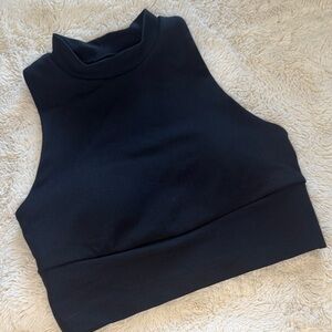 Kyodan Black Sleeveless Crop Top